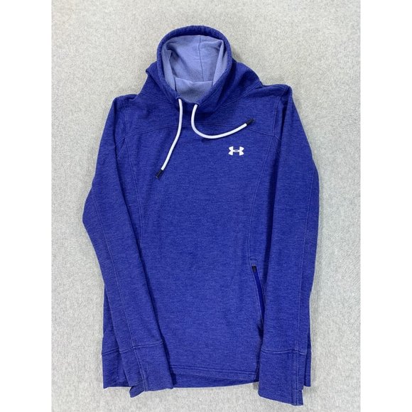 Under Armour Loose Fit Cowl Neck Pullover Sweatshirt‎ (Women's Medium) Blue - Picture 1 of 11